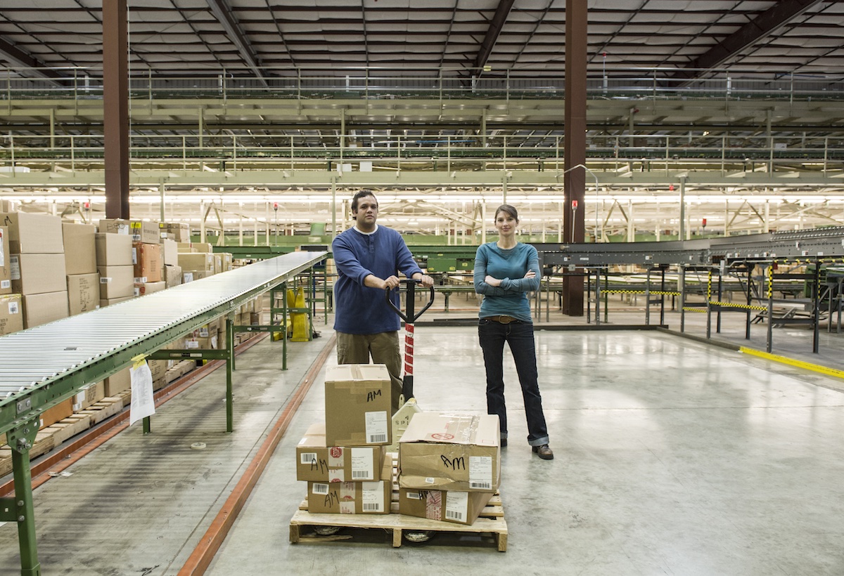 Fulfillment-Team iin der Lagerhalle